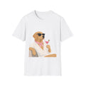 Dog With Cocktail T-Shirt — Relaxed Sunglasses Labrador Graphic Tee