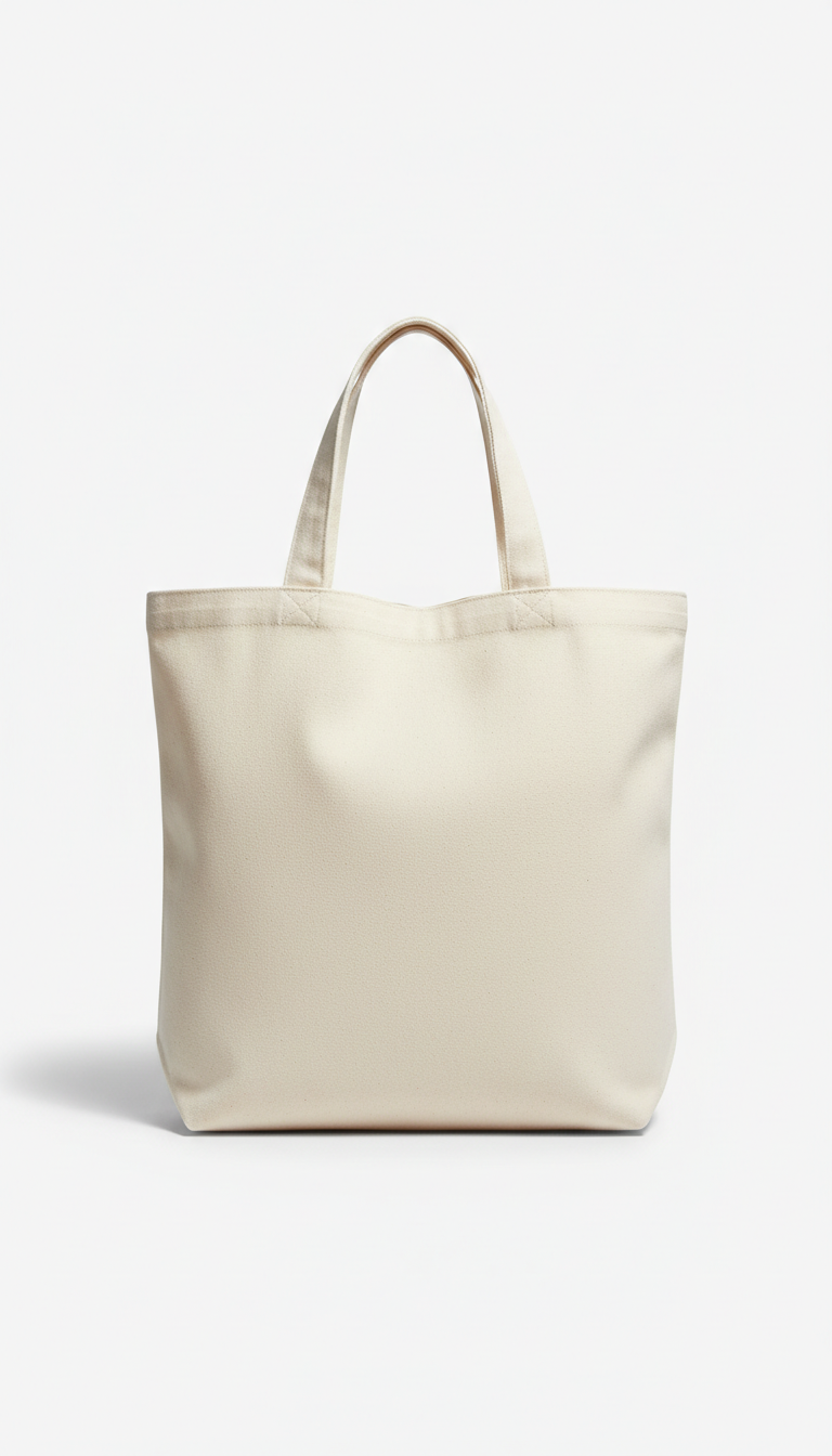 Matte Canvas Minimalist Tote Bag