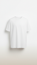 Relaxed Fit White Cotton T-Shirt
