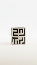 Ceramic Mug With Bold Black Typography